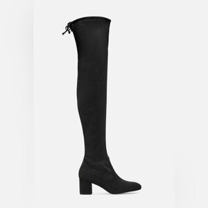 Stuart Weitzman Genna 60 Black Suede Over the Knee Boot S4833 36.5/US 6
